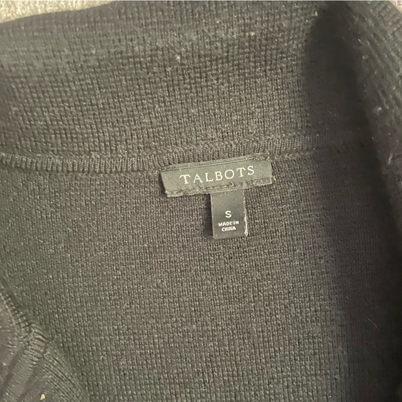 TALBOTS Black Open Cardigan Size Small - Picture 2 of 8